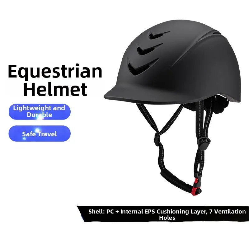 Adjustable Equestrian Horse Riding Helmet, Lightweight Safety Protective Helmet with 7 Vents, for Men Women
Adjustable Equestrian Horse Riding Helmet, Lightweight Safety Protective Helmet with 7 Vents, for Men Women