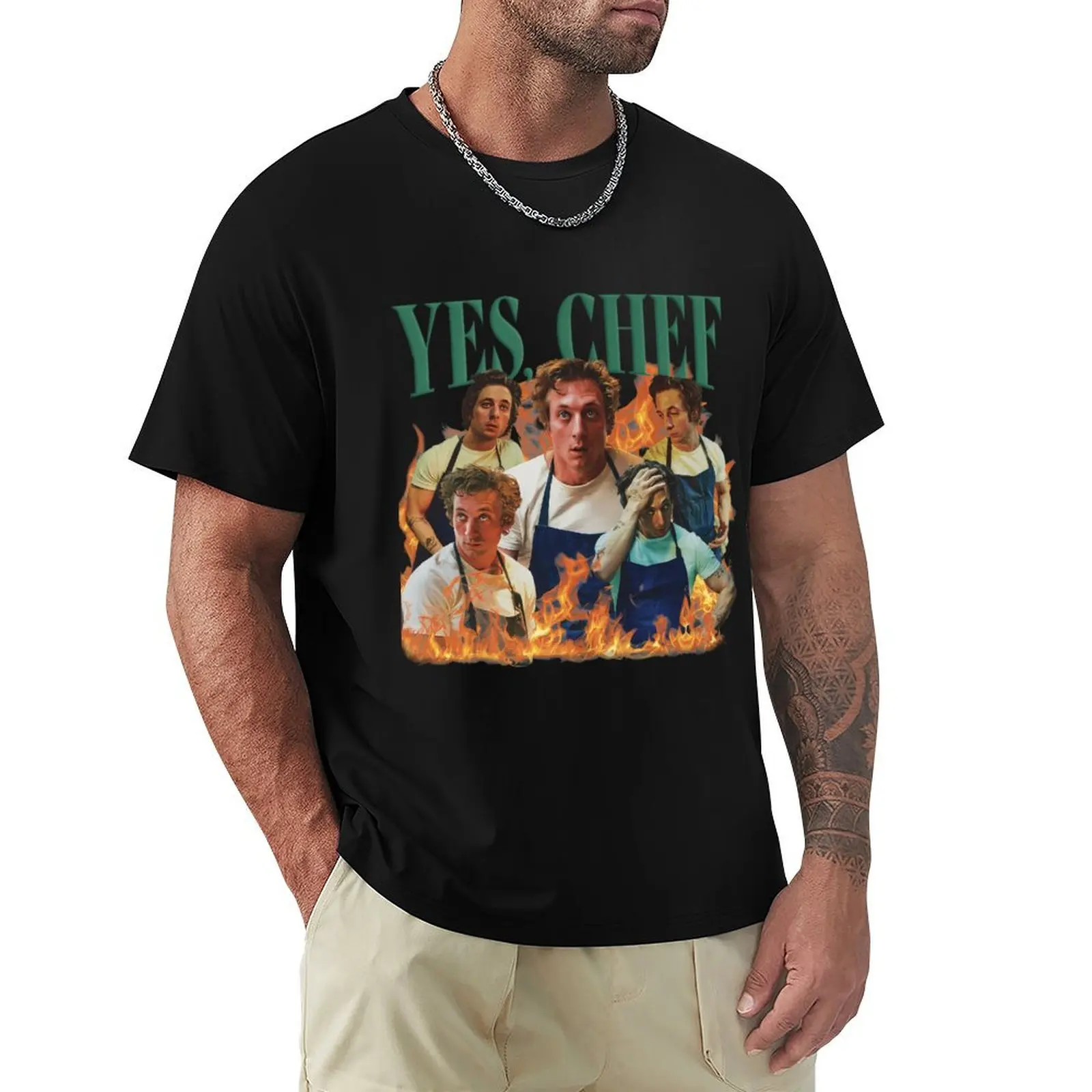 Yes Chef Jeremy Allen White The Bear Tv Show T-Shirt quick drying vintage clothes tops Short sleeve tee men
Yes Chef Jeremy Allen White The Bear Tv Show T-Shirt quick drying vintage clothes tops Short sleeve tee men