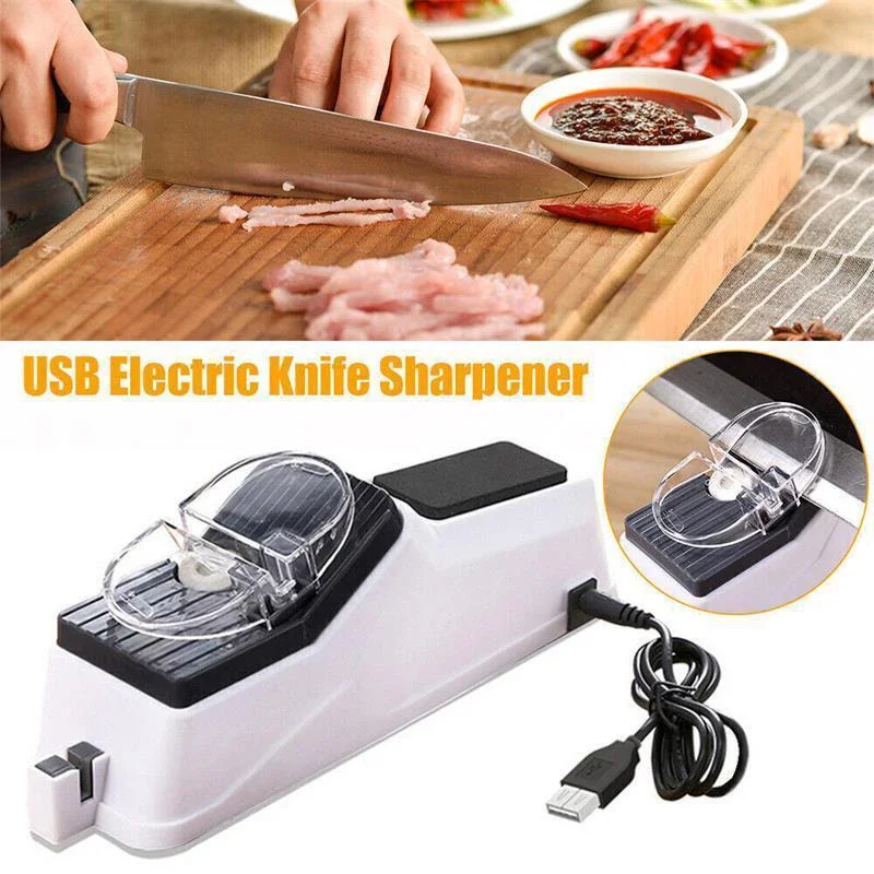 Electric Knife Sharpener and Scissors Wear-resistant ABS Stainless Steel USB Interface Home Kitchen Household Tools
Electric Knife Sharpener and Scissors Wear-resistant ABS Stainless Steel USB Interface Home Kitchen Household Tools