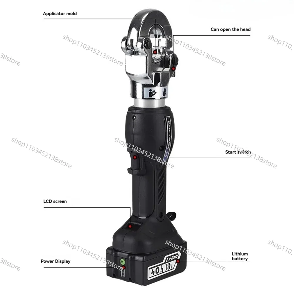 SME-240 Rechargeable Electric Hydraulic Wire Crimping Pliers Professional Copper Nose Terminals Tool For Electricians
SME-240 Rechargeable Electric Hydraulic Wire Crimping Pliers Professional Copper Nose Terminals Tool For Electricians