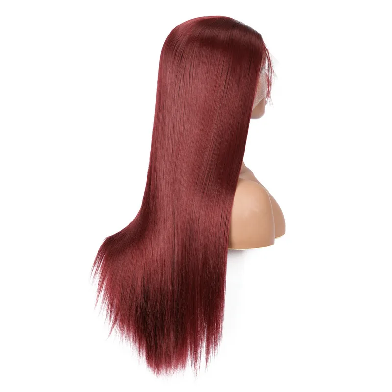 Soft Wine Red Silk Straight Lace Front Wig 26Inch 180%Density For Women With Baby Hair Glueless Synthetic Preplucked Daily
Soft Wine Red Silk Straight Lace Front Wig 26Inch 180%Density For Women With Baby Hair Glueless Synthetic Preplucked Daily