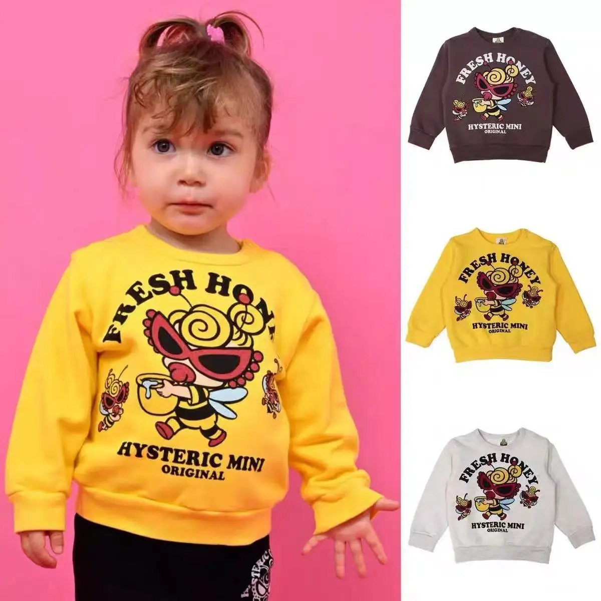 2025 Autumn/Winter Trendy Brand High-End Children's Clothing Bee Pattern Kids' Cotton Sweatshirt
2025 Autumn/Winter Trendy Brand High-End Children's Clothing Bee Pattern Kids' Cotton Sweatshirt