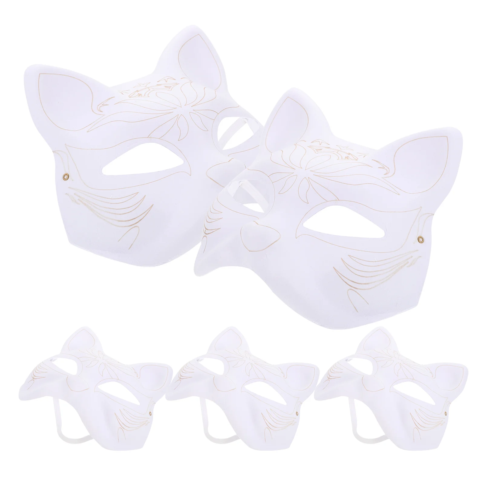 5Pcs White Blank DIY Paper Masks Unpainted Cat Shape Masquerade Party Halloween Masks for Adults
5Pcs White Blank DIY Paper Masks Unpainted Cat Shape Masquerade Party Halloween Masks for Adults