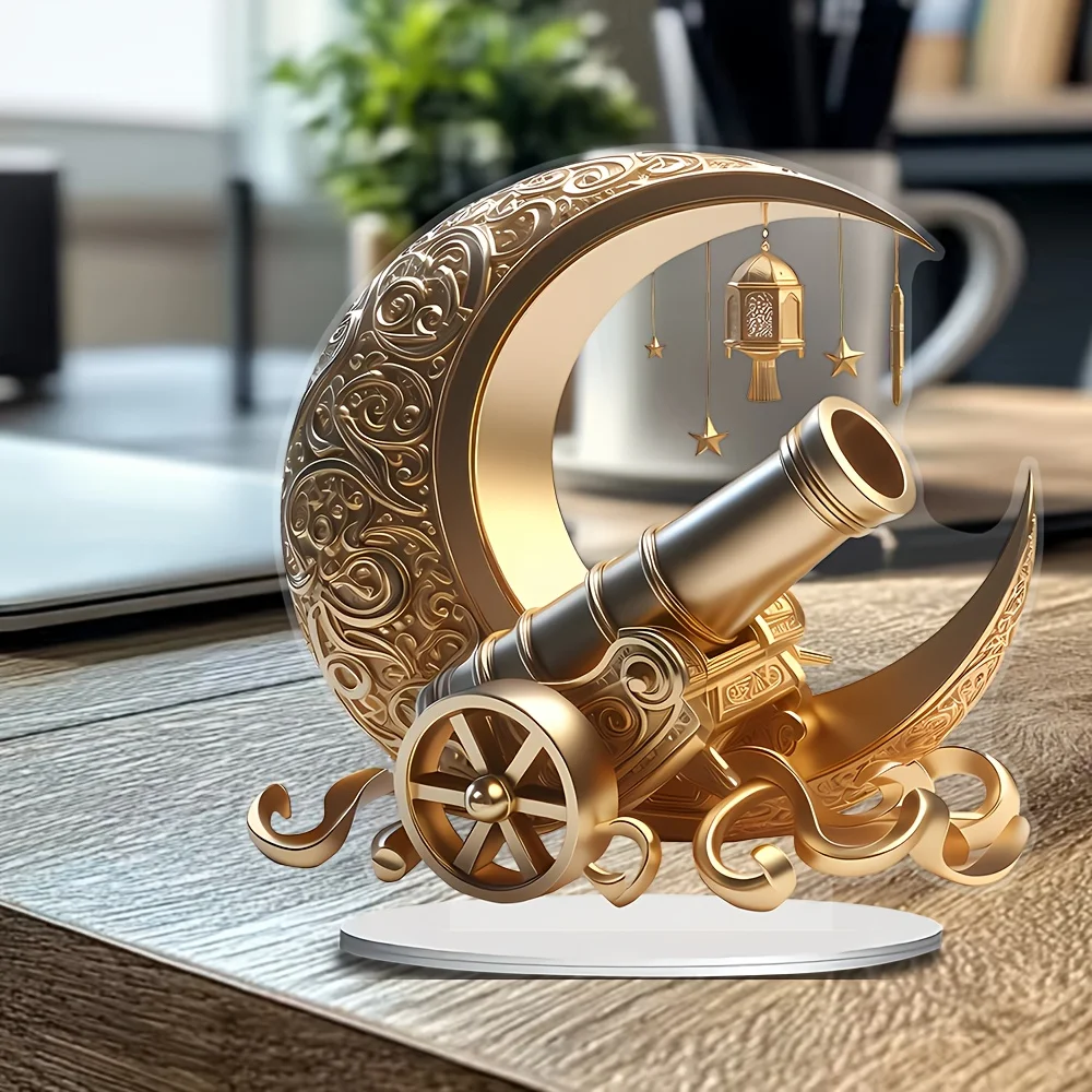 New Moon and Turret Acrylic Decorative Belt Base - Flowers,Stars, Lantern Design -Desktop Home Office Ramadan Eid Gift ,2D Plane
New Moon and Turret Acrylic Decorative Belt Base - Flowers,Stars, Lantern Design -Desktop Home Office Ramadan Eid Gift ,2D Plane