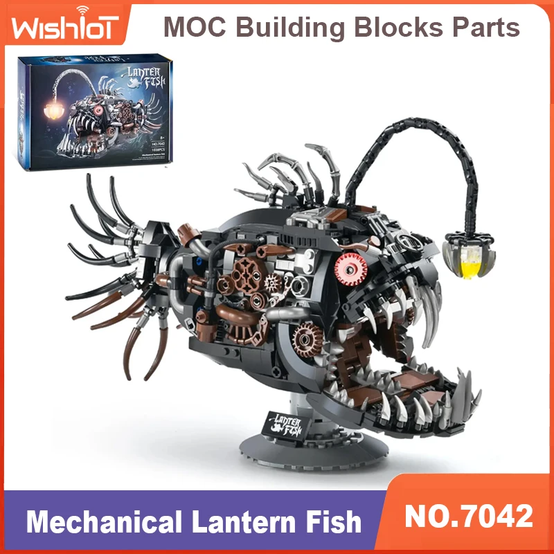 7042 Mechanical Lantern Fish 1038PCS Building Blocks Sets Ocean Animal Collection Toys Adults Home Decor Gifts for Teens Boys
7042 Mechanical Lantern Fish 1038PCS Building Blocks Sets Ocean Animal Collection Toys Adults Home Decor Gifts for Teens Boys