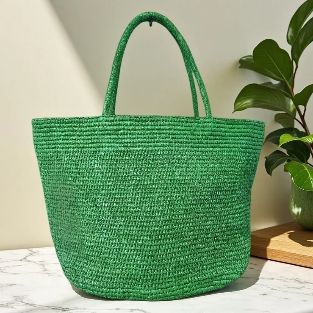 Large Capacity Raffia Hand Hook Woven Handbag Women's Simple Tote Vacation Shoulder Unique Texture Stylish Simple Casual Daily
Large Capacity Raffia Hand Hook Woven Handbag Women's Simple Tote Vacation Shoulder Unique Texture Stylish Simple Casual Daily