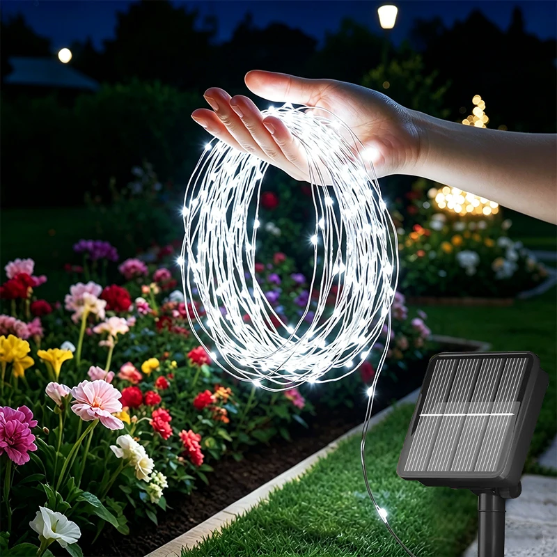 LED Solar Copper Wire Light String Suitable for Garden, Courtyard, Camping, Atmosphere Lighting, Decorative Small Colored Lights
LED Solar Copper Wire Light String Suitable for Garden, Courtyard, Camping, Atmosphere Lighting, Decorative Small Colored Lights