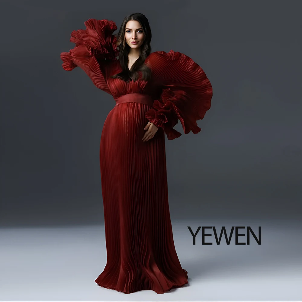 V Neck Pleated Organza Maternity Dresses for Photoshoot Long Dress for Maternity Shoot Baby Shower Dresses YEWEN
V Neck Pleated Organza Maternity Dresses for Photoshoot Long Dress for Maternity Shoot Baby Shower Dresses YEWEN