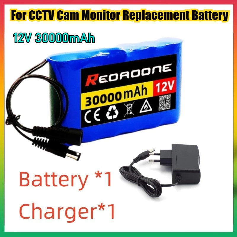 NEW 12V 30000mAh Portable Super Rechargeable Lithium Ion Battery Pack Capacity DC 12.6v 50Ah CCTV Cam Monitor + 1A Charger
NEW 12V 30000mAh Portable Super Rechargeable Lithium Ion Battery Pack Capacity DC 12.6v 50Ah CCTV Cam Monitor + 1A Charger