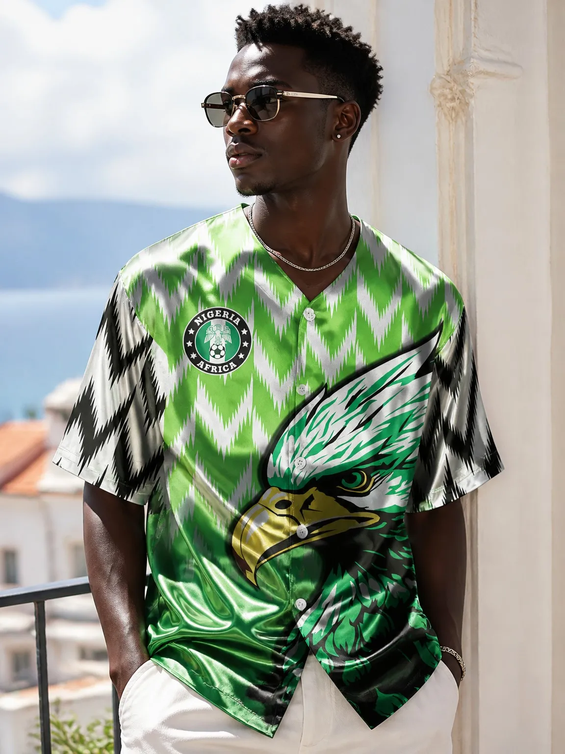 Men's Simple Niger Satin Baseball Shirt, Printed Crew Neck Short Sleeve Top, New Style for Stadiums and Streetwear
Men's Simple Niger Satin Baseball Shirt, Printed Crew Neck Short Sleeve Top, New Style for Stadiums and Streetwear