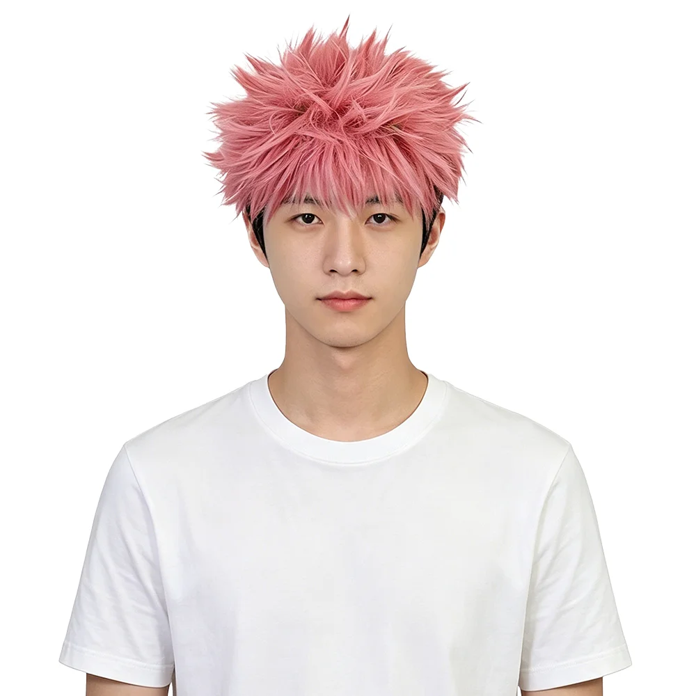 Unisex Yuji Itadori Cosplay Wig 30cm Short Pink Black Spiky Heat Resistant Synthetic Wig Easy to Wear For Anime Expo Daily Use
Unisex Yuji Itadori Cosplay Wig 30cm Short Pink Black Spiky Heat Resistant Synthetic Wig Easy to Wear For Anime Expo Daily Use