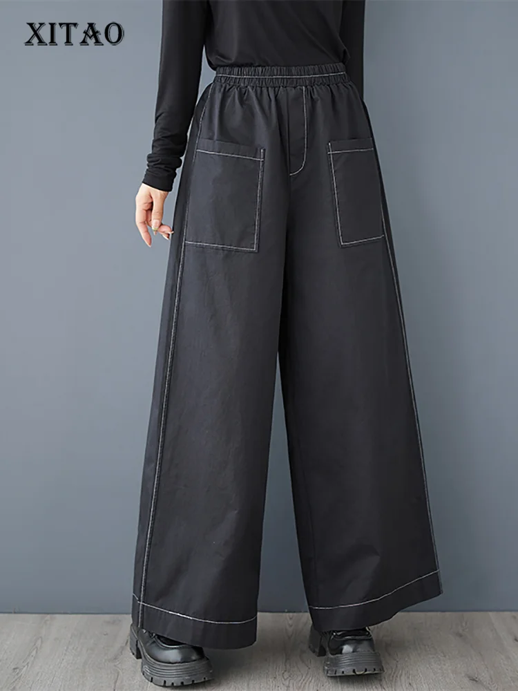 XITAO Casual Loose Fitting Ankle-length Solid Color Pant Elastic Waist Slimming New Wide Leg Autumn Women Trouser GMM1075
XITAO Casual Loose Fitting Ankle-length Solid Color Pant Elastic Waist Slimming New Wide Leg Autumn Women Trouser GMM1075