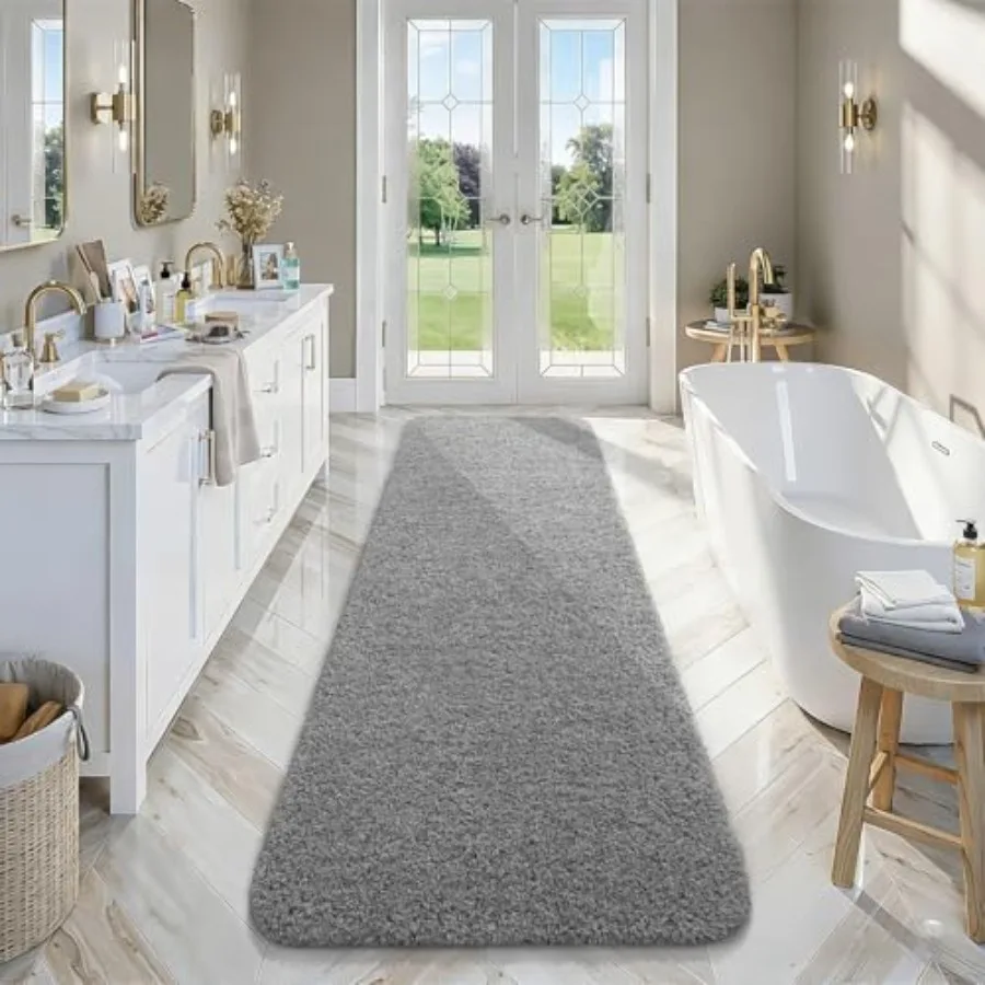 Luxury Long Bathroom Runner Rug 24x84 Inch Thick Soft and Absorbent Microfiber Non Slip Bath Mat Rubber Backing Quick Dry Rugs
Luxury Long Bathroom Runner Rug 24x84 Inch Thick Soft and Absorbent Microfiber Non Slip Bath Mat Rubber Backing Quick Dry Rugs