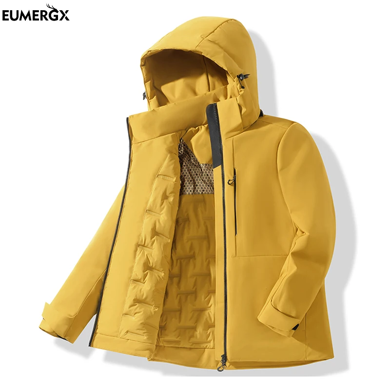 EUMERGX Men's Women's Winter Coat Waterproof Windproof Warm Fleece Jacket Unisex Hiking Camping Skiing Climbing Windbreaker
EUMERGX Men's Women's Winter Coat Waterproof Windproof Warm Fleece Jacket Unisex Hiking Camping Skiing Climbing Windbreaker