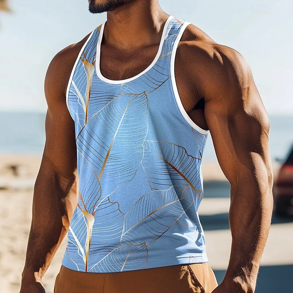 Fashion Luxury Man Vest Hawaiian Beach Style Sleeveless Shirt Casual Vacation Singlets Summer Loose Breathable Men's Tank Tops
Fashion Luxury Man Vest Hawaiian Beach Style Sleeveless Shirt Casual Vacation Singlets Summer Loose Breathable Men's Tank Tops