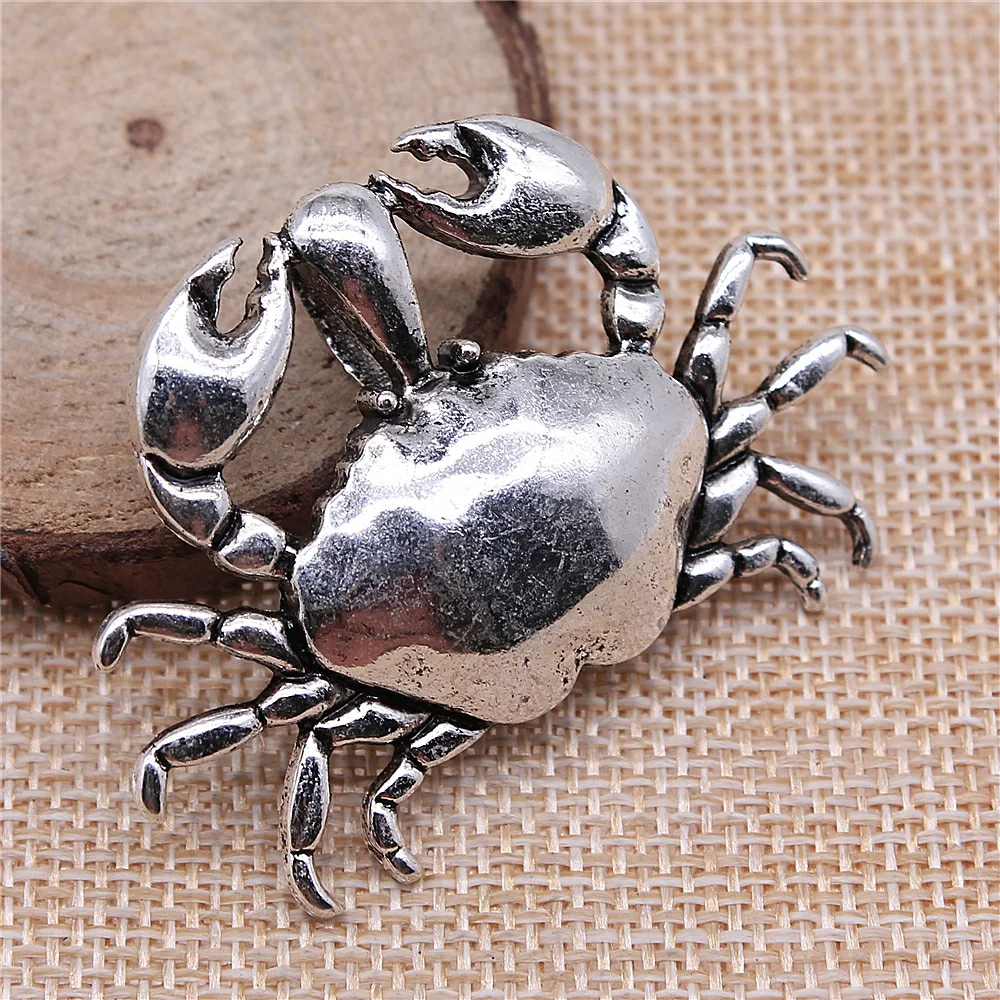 10pcs Charms Wholesale Crab Antique Silver Color 38x54mm Metal Alloy Charms Wholesale Jewelry DIY Accessories
10pcs Charms Wholesale Crab Antique Silver Color 38x54mm Metal Alloy Charms Wholesale Jewelry DIY Accessories