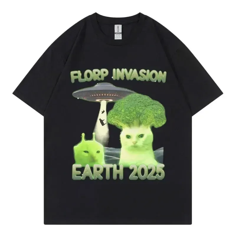Футболки Florp Lnvasion Funny Alien Brainrot Cat Dank Meme, модная одежда Y2k, футболка с короткими рукавами, унисекс, повседневные милые футболки 
Футболки Florp Lnvasion Funny Alien Brainrot Cat Dank Meme, модная одежда Y2k, футболка с короткими рукавами, унисекс, повседневные милые футболки