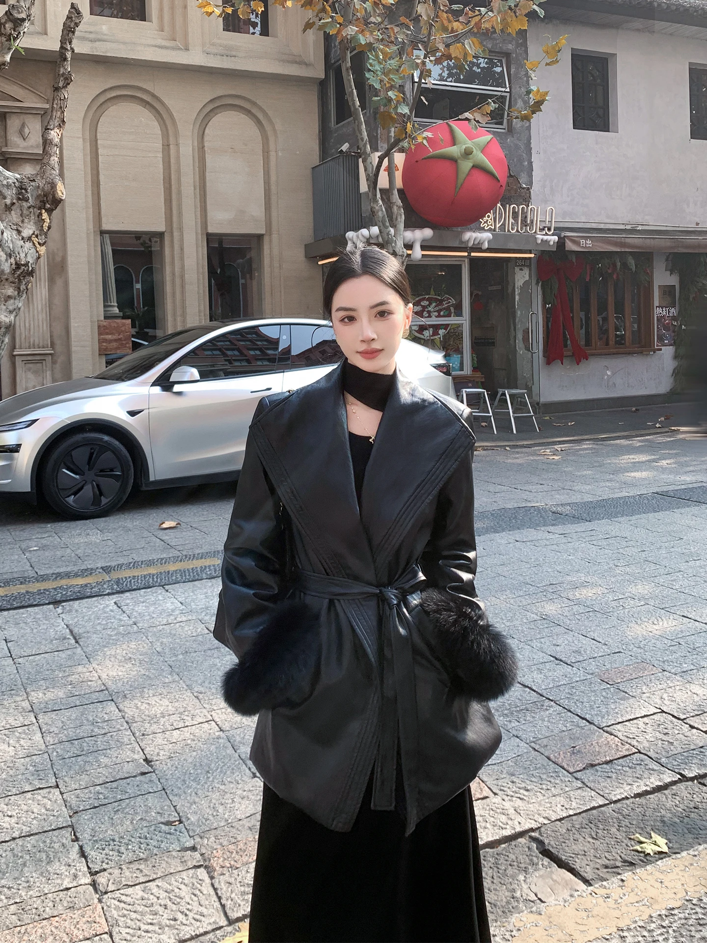 Binguo Women's Long PU Leather Jacket Belted Slim Fit down Coat Casual Style Standard Size Polyester Warmth for Autumn...
Binguo Women's Long PU Leather Jacket Belted Slim Fit down Coat Casual Style Standard Size Polyester Warmth for Autumn...