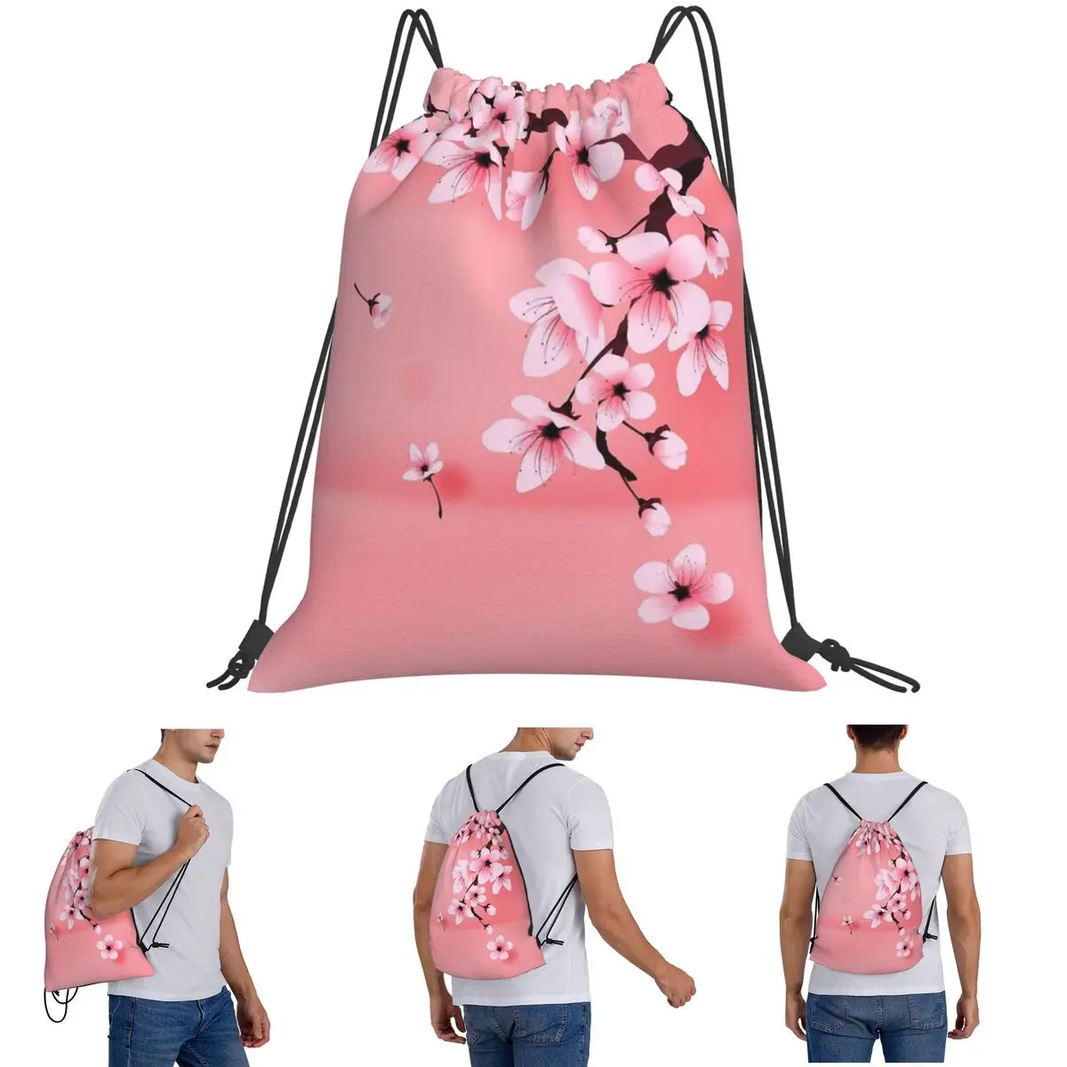 Sakura Tree Cherry Blossom Floral Flower Backpacks Multi-function Drawstring Bags Sports Bag Book Bags for Man Woman Students
Sakura Tree Cherry Blossom Floral Flower Backpacks Multi-function Drawstring Bags Sports Bag Book Bags for Man Woman Students