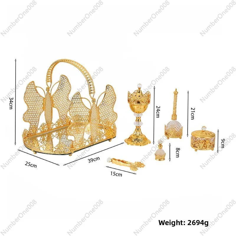 Retro Light Luxury Incense Burner Set, Zinc Alloy Aromatherapy Burner Ornament, Home Decoration
Retro Light Luxury Incense Burner Set, Zinc Alloy Aromatherapy Burner Ornament, Home Decoration