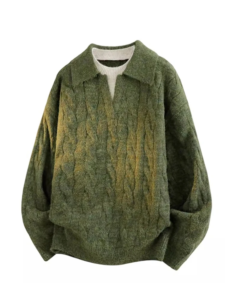 Ретро вязаный свитер с повседневным воротником, мужской модный брендовый свитер Haome, высококачественная пряжа для отдыха, осень-зима, новинка A...
Ретро вязаный свитер с повседневным воротником, мужской модный брендовый свитер Haome, высококачественная пряжа для отдыха, осень-зима, новинка A...