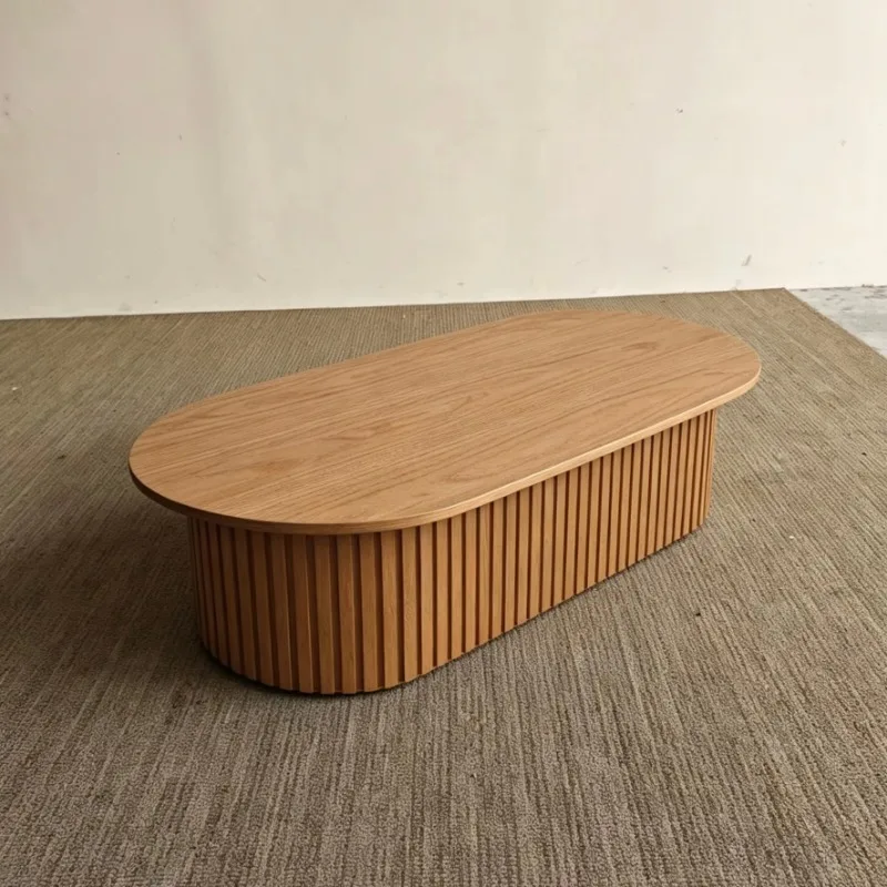 Log light color vertical rounded oval dining table household furniture
Log light color vertical rounded oval dining table household furniture