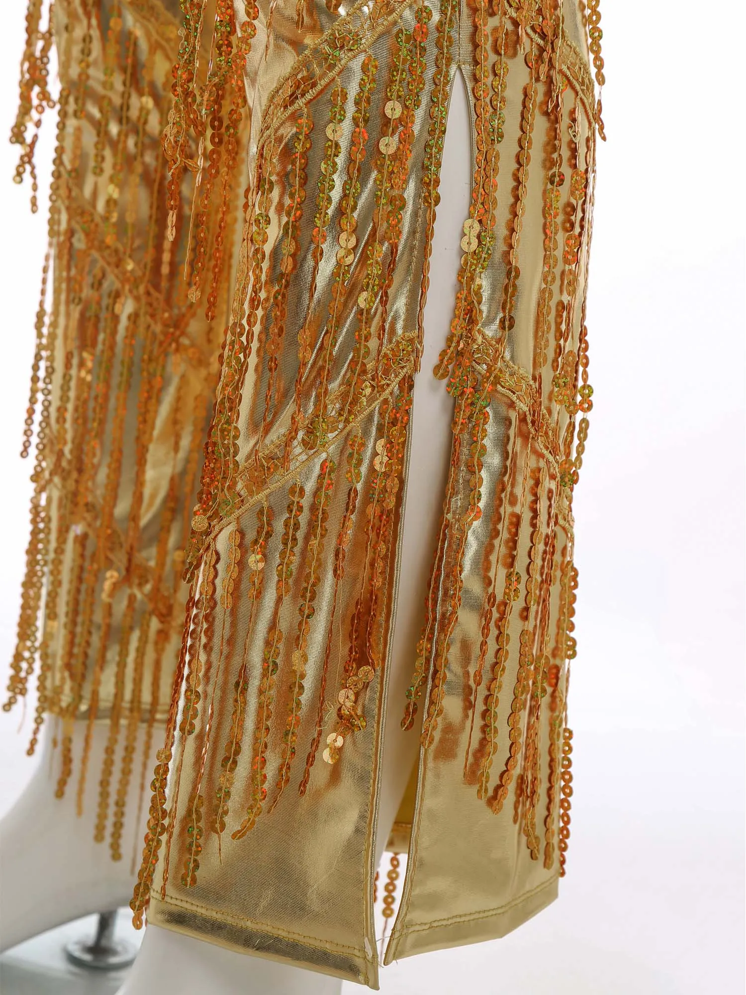 Men Shiny 70s 80s Disco Jazz Metallic Pants Slit Bell Bottom with Sequin Tassel Dance Trousers for Raves Music Festival Clubwear
Men Shiny 70s 80s Disco Jazz Metallic Pants Slit Bell Bottom with Sequin Tassel Dance Trousers for Raves Music Festival Clubwear