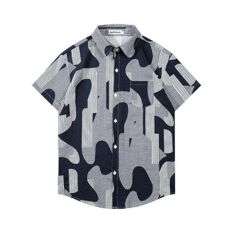 Летняя тонкая рубашка с принтом, водолазка, кардиган, топ с половиной рукавов, пляжная рубашка с цветочным принтом для путешествий и отпуска, рубашка с короткими рукавами для мужчин
Летняя тонкая рубашка с принтом, водолазка, кардиган, топ с половиной рукавов, пляжная рубашка с цветочным принтом для путешествий и отпуска, рубашка с короткими рукавами для мужчин