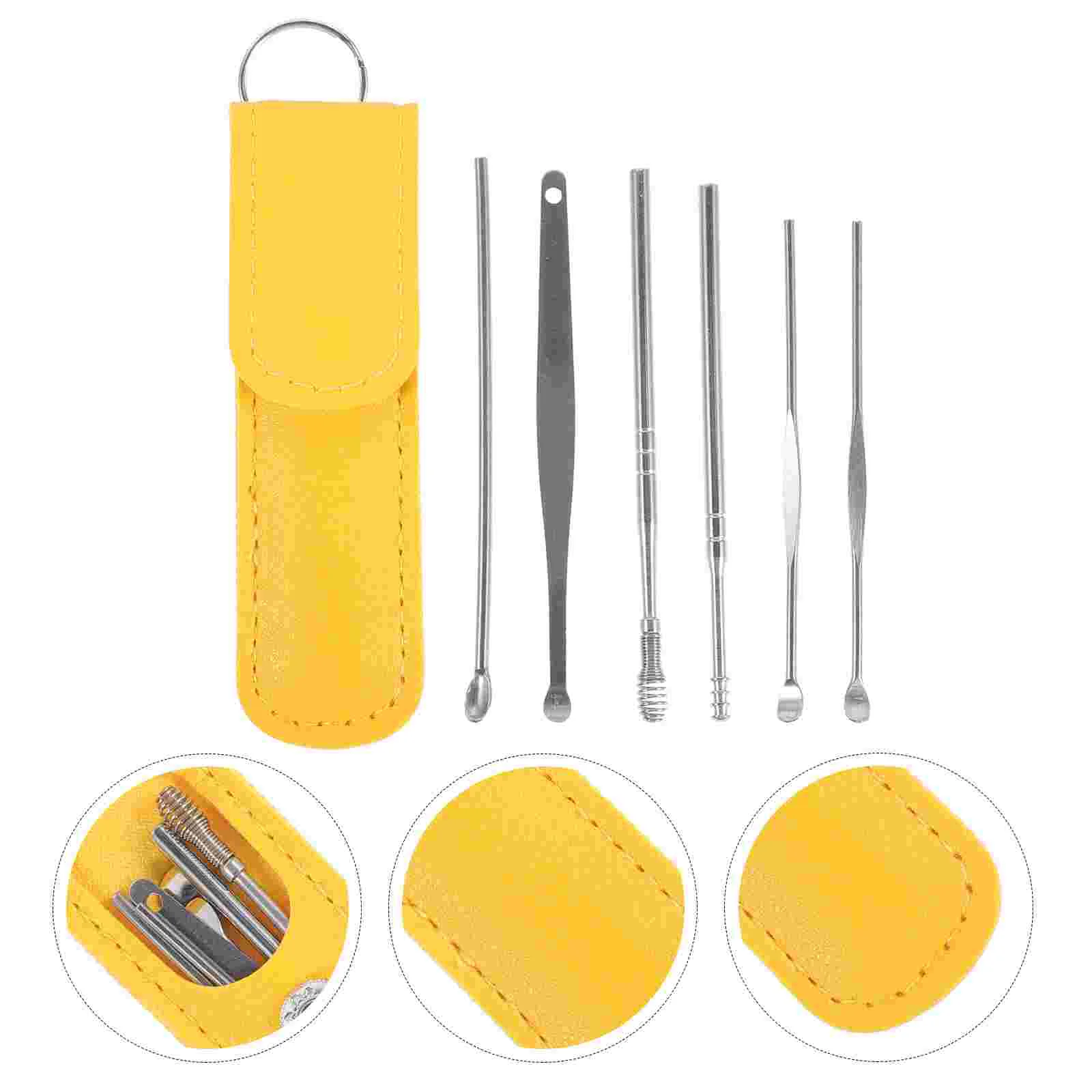 6-piece Set of Ear-picking Spoons Cleaning Kit Wax Removal Tool Scoop Tweezers Cleaner Earwax
6-piece Set of Ear-picking Spoons Cleaning Kit Wax Removal Tool Scoop Tweezers Cleaner Earwax