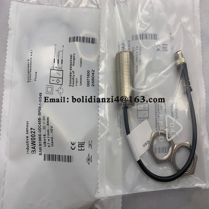Новый датчик для датчика приближения BAW000N BAW M08EI-UAD15B-BP00,2-GS04 в наличии
Новый датчик для датчика приближения BAW000N BAW M08EI-UAD15B-BP00,2-GS04 в наличии