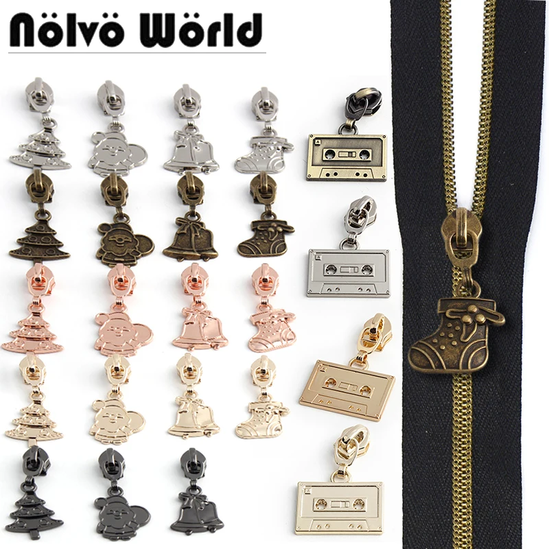 5/10/20Pcs Christmas scene 5# Zipper Sliders for Nylon Zippers Zip Head Puller Bag Clothes Luggage Repair Kit Sewing Accessories
5/10/20Pcs Christmas scene 5# Zipper Sliders for Nylon Zippers Zip Head Puller Bag Clothes Luggage Repair Kit Sewing Accessories