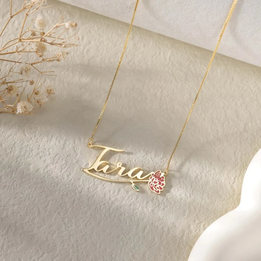 Enamel Necklace Custom Name Necklaces Personalised Colorful Birth Flower Pendant Choker for Women Stainless Steel Jewelry Gifts
Enamel Necklace Custom Name Necklaces Personalised Colorful Birth Flower Pendant Choker for Women Stainless Steel Jewelry Gifts