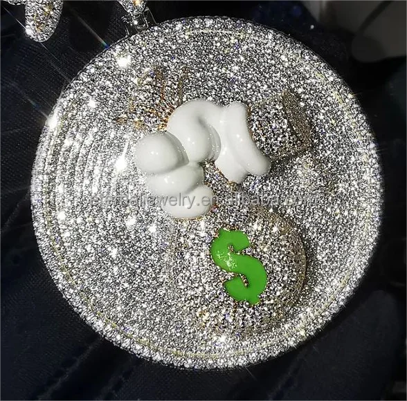 Dollar Sign Pendant Necklace Micro Pave Zircon Two Tone Gold Silver Hip Hop Jewelry for Rapper Streetwear colgante hombres
Dollar Sign Pendant Necklace Micro Pave Zircon Two Tone Gold Silver Hip Hop Jewelry for Rapper Streetwear colgante hombres