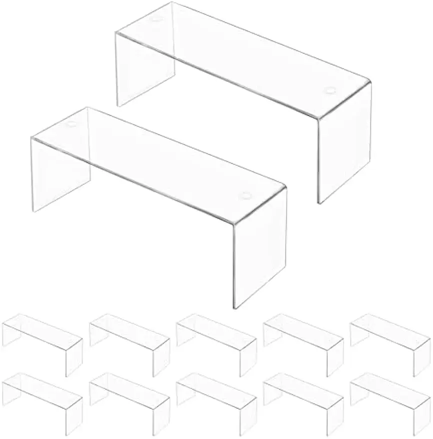 Набор из 12 больших прозрачных акриловых подставок для дисплея, полка размером 12,4x4x4,6 дюйма для декора, игрушек, духов и многого другого
Набор из 12 больших прозрачных акриловых подставок для дисплея, полка размером 12,4x4x4,6 дюйма для декора, игрушек, духов и многого другого