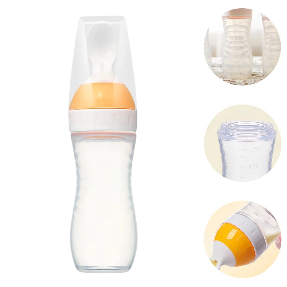 Silicone Baby Food Feeder Modern Ergonomic Rice Paste Spoon Bottle Baby Feeding Container Food Dispenser Infant Feeding Supplies
Silicone Baby Food Feeder Modern Ergonomic Rice Paste Spoon Bottle Baby Feeding Container Food Dispenser Infant Feeding Supplies