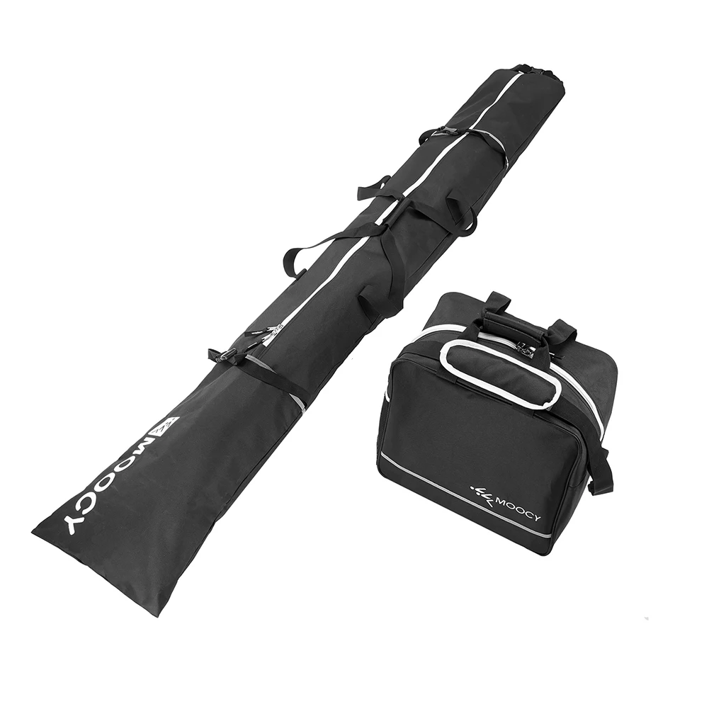 2 Pcs Ski Set Waterproof Ski Duffle Bag & Boot Tote Set Padded Snowboard And Boot Storage Bag for Travel Fit Skis Up to 200 cm
2 Pcs Ski Set Waterproof Ski Duffle Bag & Boot Tote Set Padded Snowboard And Boot Storage Bag for Travel Fit Skis Up to 200 cm