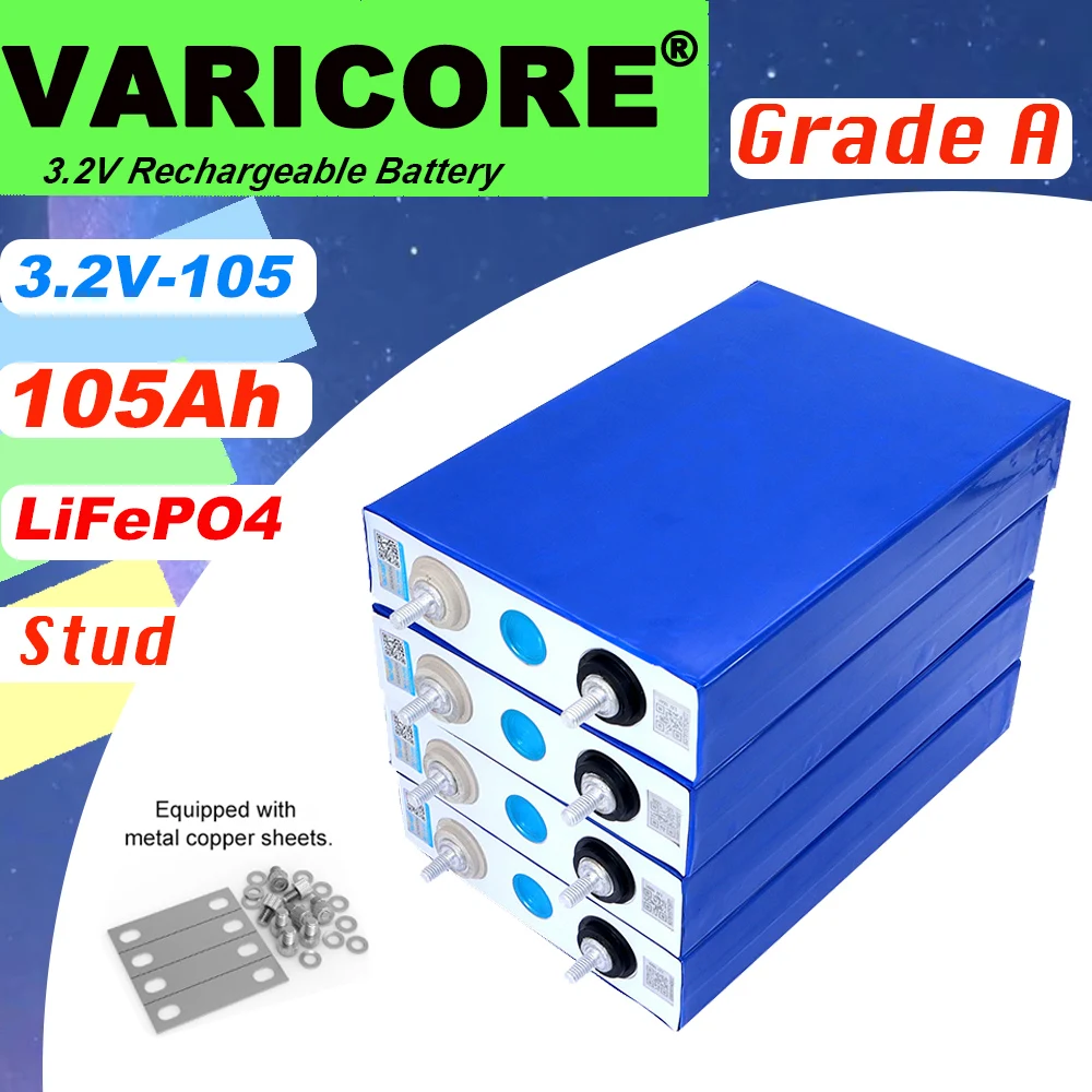 VariCore 3,2 В 105 К LiFePO4 аккумулятор Литий-железо-фосфа 105000 мАч для 12 В 24 В RV электромобиля дорожные солнечные батареи TAX FREE
VariCore 3,2 В 105 К LiFePO4 аккумулятор Литий-железо-фосфа 105000 мАч для 12 В 24 В RV электромобиля дорожные солнечные батареи TAX FREE