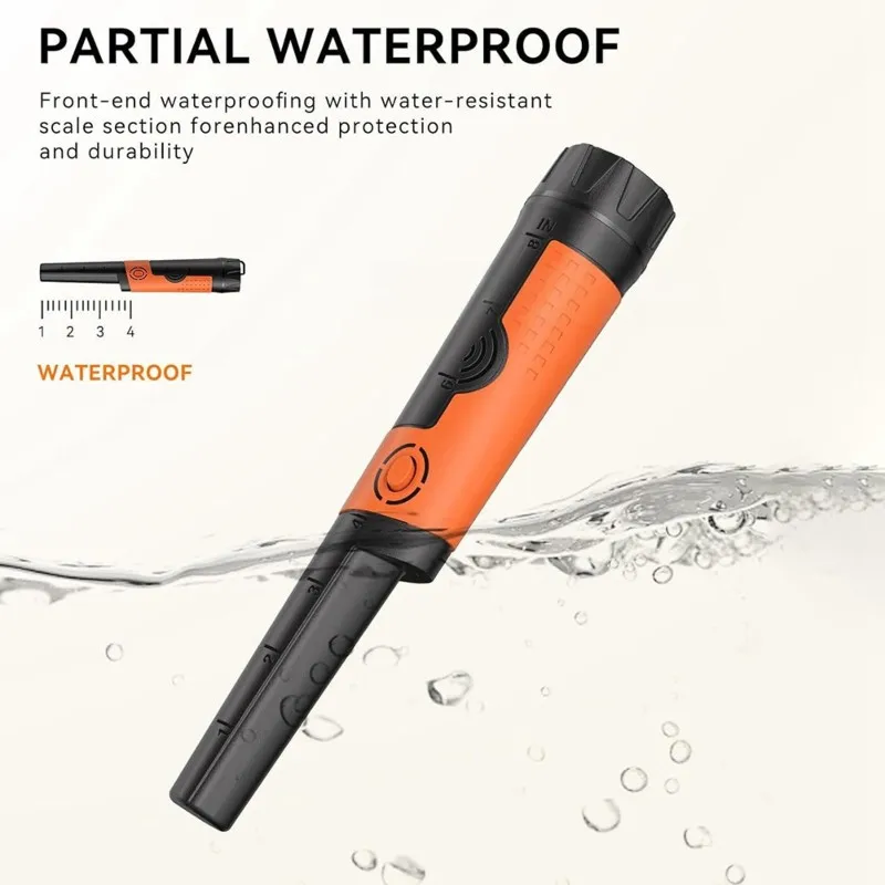 LLCS-Waterproof Metal Detector MD-710, Outdoor Treasure Hunting Hunter Beeper Alert System, 9V Battery Operated Tool