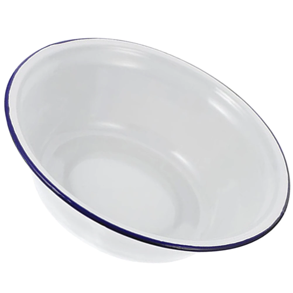 Enamel Bowl Kitchenware Lard Basin Decorative Soup Holder Fruit Salad Enameled Tableware Set
Enamel Bowl Kitchenware Lard Basin Decorative Soup Holder Fruit Salad Enameled Tableware Set