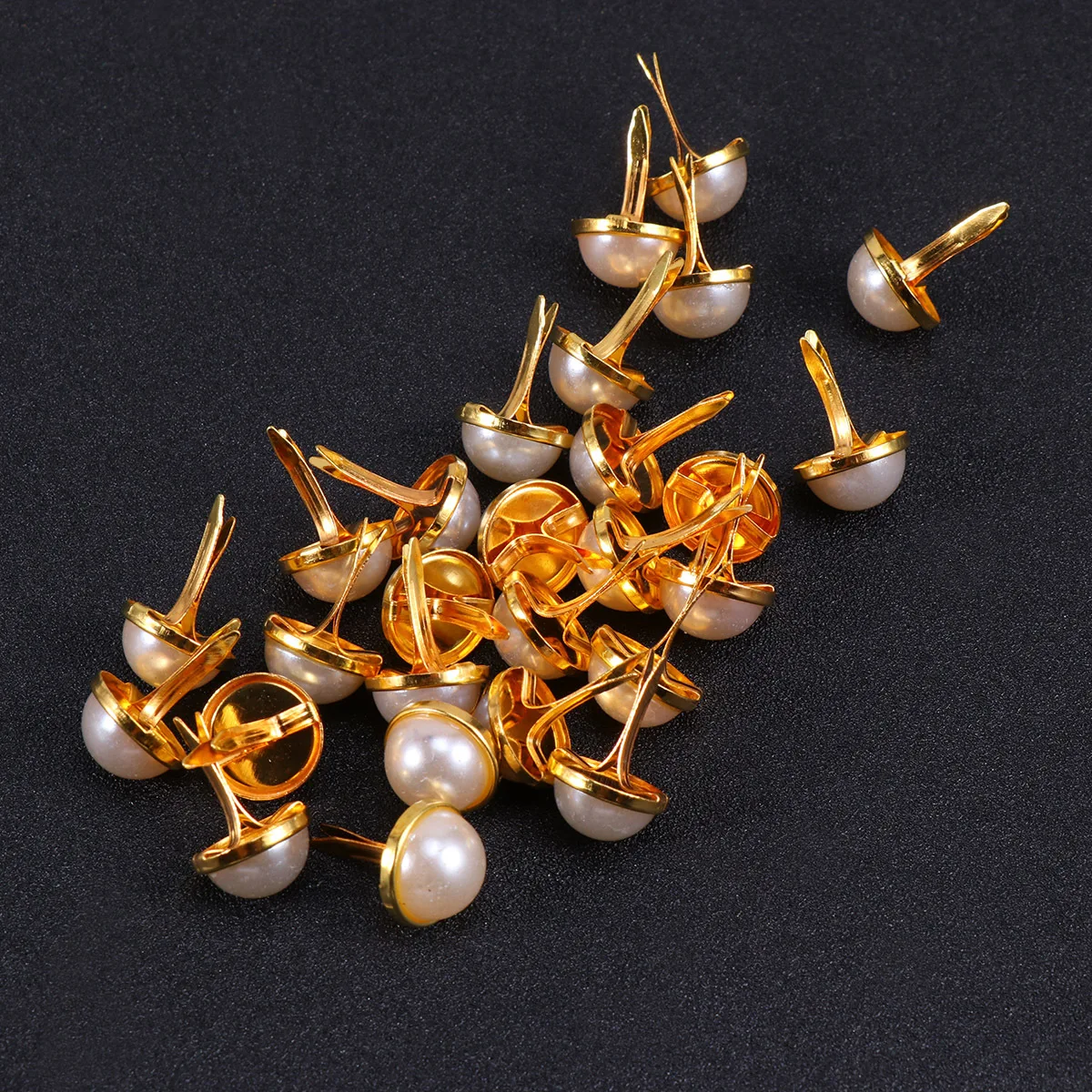 100Pcs Pearl Two Prong Brads 12mm Imitation Pearls Metal Scrapbook Fastener Decorative Brads Craft Embellishment
100Pcs Pearl Two Prong Brads 12mm Imitation Pearls Metal Scrapbook Fastener Decorative Brads Craft Embellishment