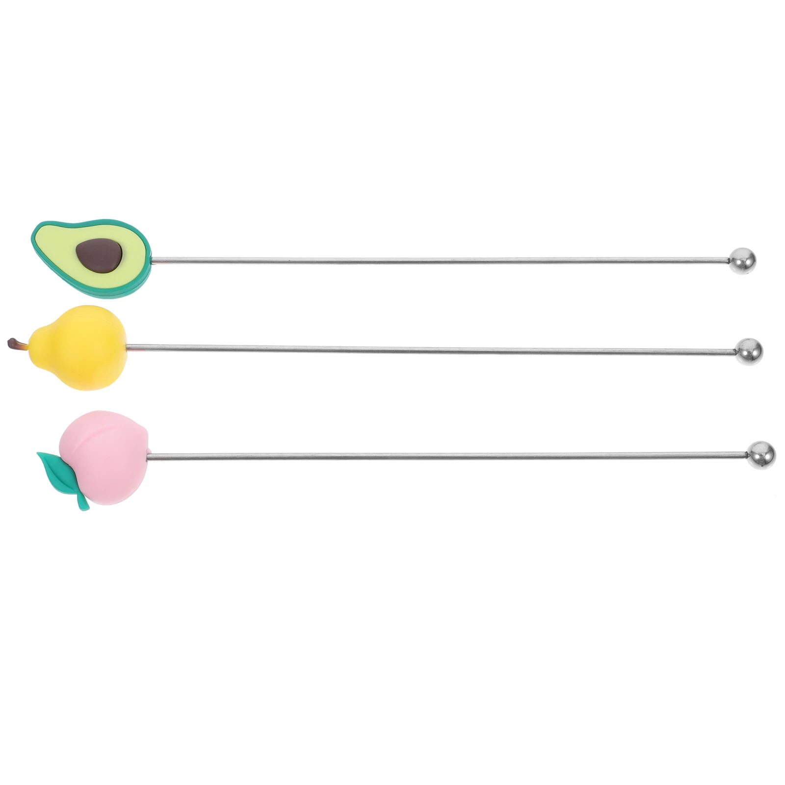 3 Pcs Stainless Steel Stirring Rod Novelty Coffee Stirrer Mixer Fruit Drinks Stirrers Silicone Juice Stick
3 Pcs Stainless Steel Stirring Rod Novelty Coffee Stirrer Mixer Fruit Drinks Stirrers Silicone Juice Stick