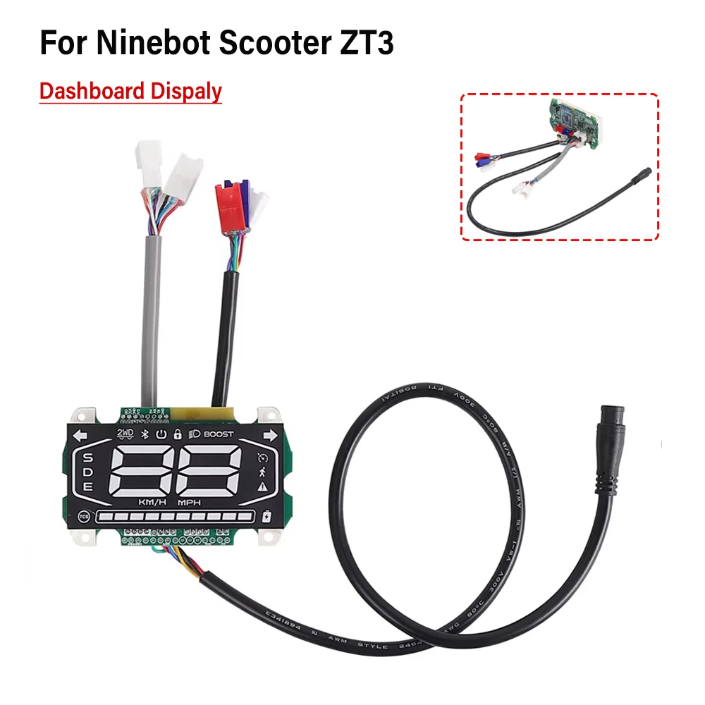 Замена дисплея приборной панели для деталей электрического скутера Ninebot ZT3, светодиодная приборная панель с соединительным кабелем, аксессуары 
Замена дисплея приборной панели для деталей электрического скутера Ninebot ZT3, светодиодная приборная панель с соединительным кабелем, аксессуары