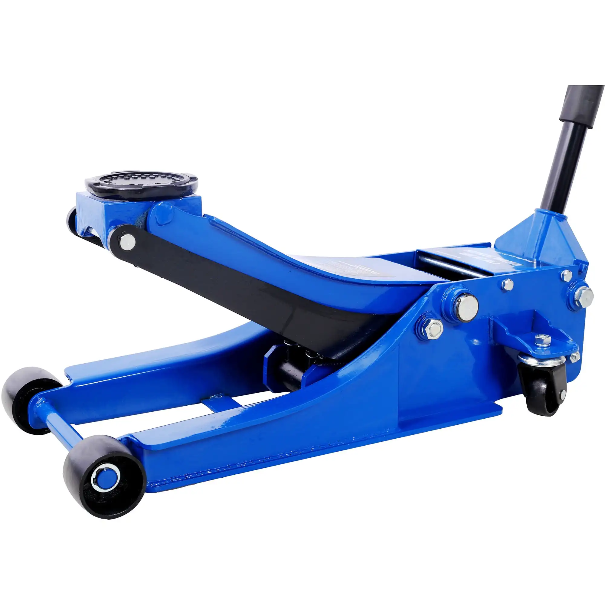 Low Profile Hydraulic Trolley Service/Floor Jack, 4 Ton (8000 lbs) Capacity, Lifting Range 2.5"-20",blue
Low Profile Hydraulic Trolley Service/Floor Jack, 4 Ton (8000 lbs) Capacity, Lifting Range 2.5"-20",blue