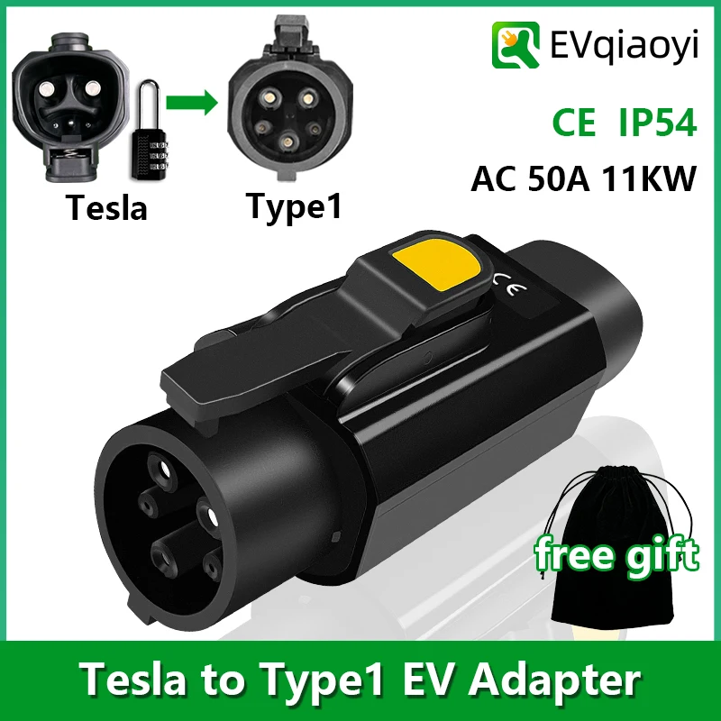 EVqiaoyi NACS to Type1 EV Adapter 50A 11KW от Tesla Pile to Type1 EVs EVs Преобразователь быстрой зарядки для автомобилей стандарта США
EVqiaoyi NACS to Type1 EV Adapter 50A 11KW от Tesla Pile to Type1 EVs EVs Преобразователь быстрой зарядки для автомобилей стандарта США