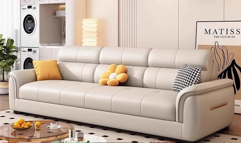PYJ new cat scratching leather sofa small apartment straight row three or four people leather sofa combination
PYJ new cat scratching leather sofa small apartment straight row three or four people leather sofa combination