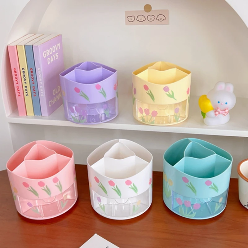 360 Rotating Pen Holder Desktop Drawer Stationery Box Case School Office Desk Kawaii Stationery Storage Box Organizer Stickers
360 Rotating Pen Holder Desktop Drawer Stationery Box Case School Office Desk Kawaii Stationery Storage Box Organizer Stickers