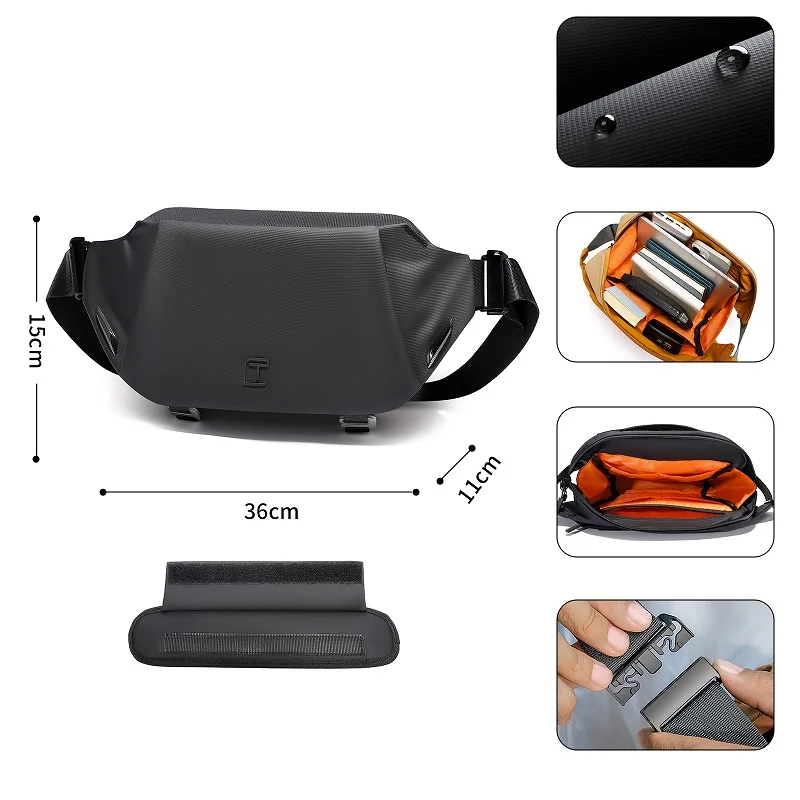 TangCool Men Chest Bags Nylon Man Shoulder Bags Lightweight Men Side Bag Unisex Crossbody Bags
TangCool Men Chest Bags Nylon Man Shoulder Bags Lightweight Men Side Bag Unisex Crossbody Bags