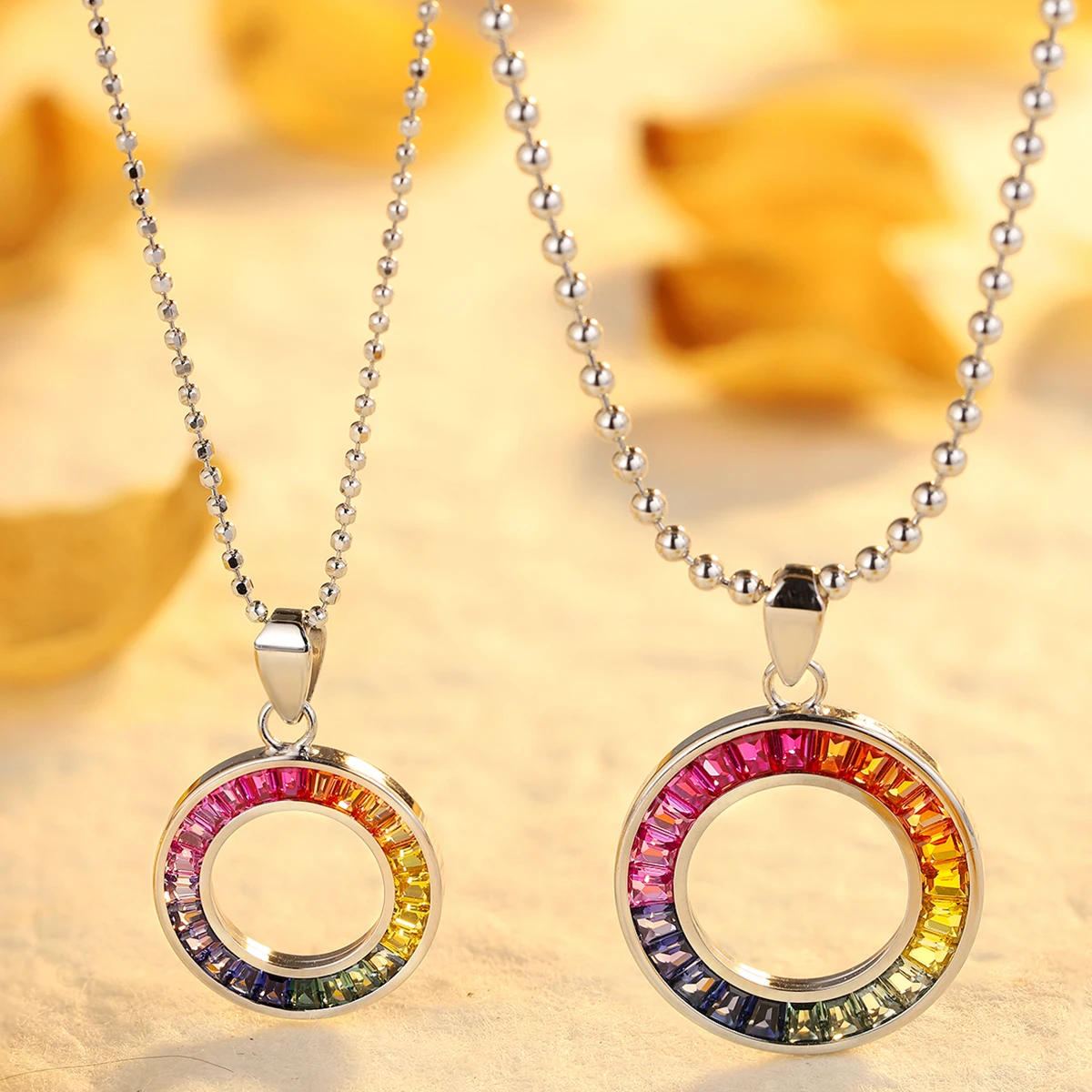 Statement Pendant Necklace Rainbow Color Design Circle Multicolor 925 Sterling Silver Queen Elizabeth II Necklaces Jewelry
Statement Pendant Necklace Rainbow Color Design Circle Multicolor 925 Sterling Silver Queen Elizabeth II Necklaces Jewelry