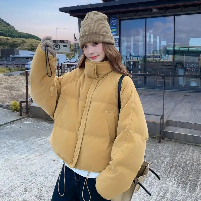 Ginger Yellow Cotton Jacket Short Coat Women's Winter New Versatile Korean Thick Warm Loose Bread Jacket Daily Wear Clothing
Ginger Yellow Cotton Jacket Short Coat Women's Winter New Versatile Korean Thick Warm Loose Bread Jacket Daily Wear Clothing
