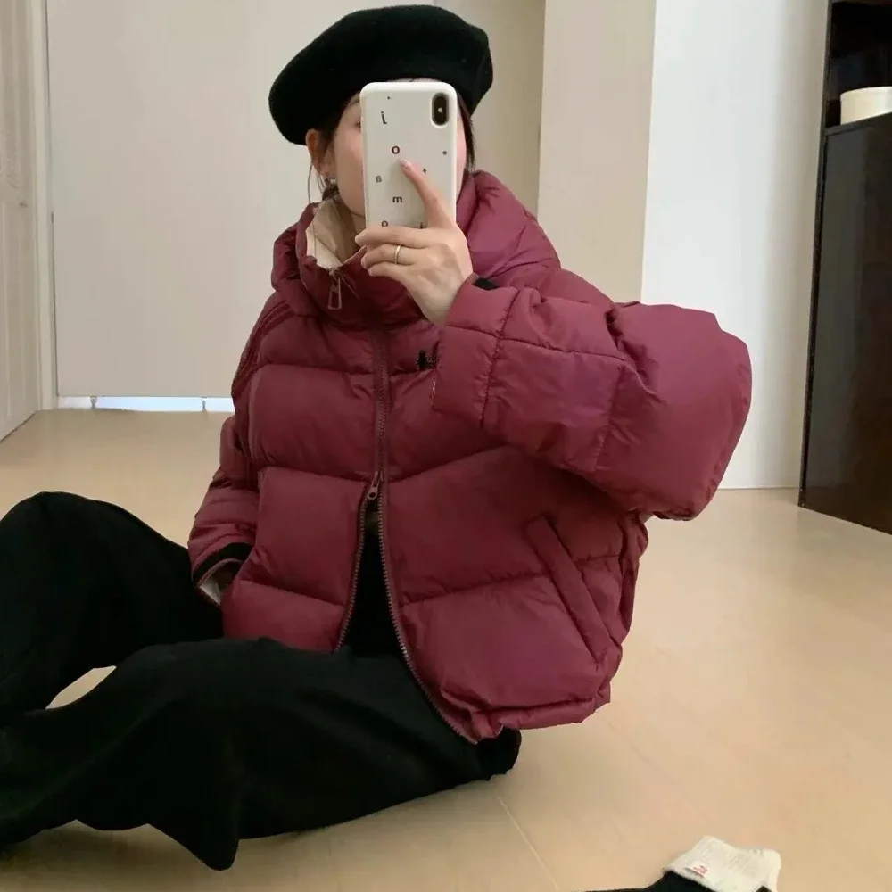 Hooded Short White Duck Down Coat Fashion Women Winter Autumn Parker Down Jacket Thick Warm Clothes Loose Puffer Jacket Female
Hooded Short White Duck Down Coat Fashion Women Winter Autumn Parker Down Jacket Thick Warm Clothes Loose Puffer Jacket Female